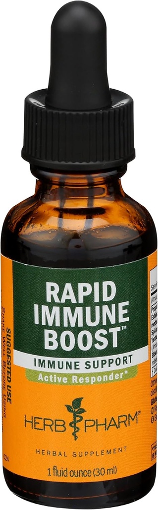 Herb Pharm Rapid Immune Boost Liquid Herbal Formuła do aktywnego wsparcia immunologicznego - 1 unce