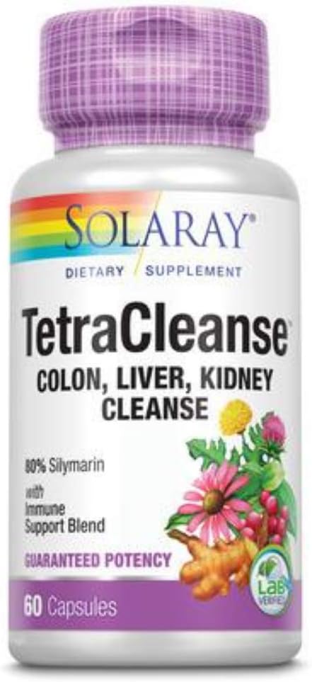 SOLARAY Garantovaný Potency Tetra Cleanse, Kapsule 60 Počet