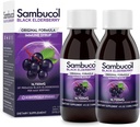 Sambucol Black Elderberry Syrup - Sambucus Elderberry Syrup, Svart Elderberry Liquid, Immunstøtte for barn og voksne, Høye antioksidanter, Glutenfri - Opprinnelig Formula, 4 Fl Oz, 2-Pack