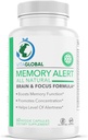 Alerta per a la memòria Allow All Brat brain Natural i Focus Fórmula Millores en atenció i per a la memòria de treball Eleve En general Cognitive INCLOU s'actualitza la memòria, focus, velocitat, funció Brane VITOBAL 60les