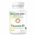 Dr. Clark Vitamin B1 Thiamine 400mg Supplement -Thiamine B1 Supplement for Healthy Nervous System & Energy Metabolism, Gluten-Free, Dairy Free - 100 Gelatin Capsules