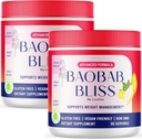 LIVERKA Baobab Bliss, alle naturlige fiber organisk frukt pulver supplement, 60 serveringer i 2 måneder (pakke på 2)