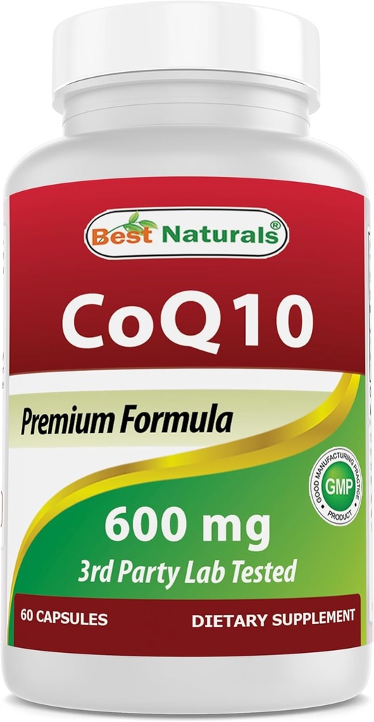 En İyi Doğallar CoQ10 600 mg 60 Capsules (817716013725)