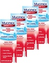 Mucinex Nasal Decongestant Spray, Sinus-Max Severe Nasal Congestion Relief Clear & Cool Nasal Spray, Lasts 12 Hours, Fast Acting, Cooling Menthol Flavor, Packaging May Vary, 0.75 Fl Oz (Pack of 4)