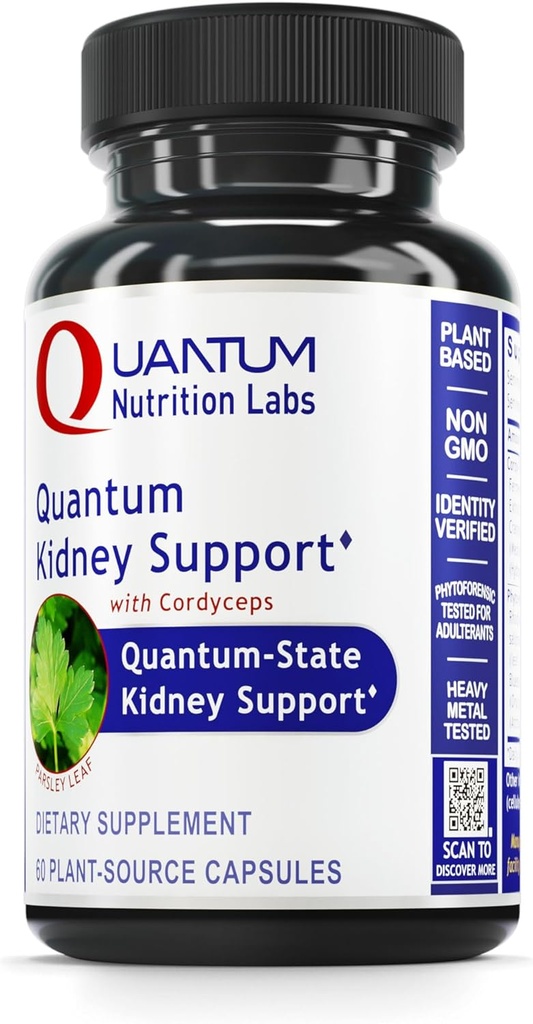 Quantum Nutrition Labs Nerki Support - Nerki Health Supplement, Nerki Supplement Supplement, Nerki Vitaminy dla mężczyzn i kobiet z żurawiną, Rhodiola Rosea i Pietruszka - 60 Kapsułki wegetariańskie