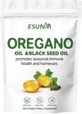 Oregano Softgels, Oregano Öl mit schwarzem Seed Öl fördert Saisonale Immungesundheit und Harnesses, Oregano Ölergänzung Kapseln, Non-GMO, Glutenfrei, 300 Softgel Kapseln Nahrungsergänzungsmittel