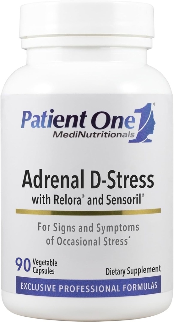 Patiënt One Adrenal D-stress, supplement ter ondersteuning van gezonde stressrespons en cortisolniveaus* 