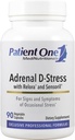 Patient One Adrenal D-Stress | Tillägg för att stödja hälsosam stress och kortisolnivåer * med DHEA, Ashwagandha och mer | 90 kapslar