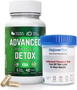 Advanced Detox Cleanse, Detox Kit s testovacím pohárem, Natural Detox & Cleanse s Mlékem Thistle, Lékořice prášek, a další, Tělo Cleanse Detox pro ženy a muže, 42 Kapsle, 1 balení