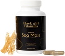 Črna deklica Vitamini - Irish Sea Moss kapsule (500 mg) za podporo imunskega sistema - Organski morski moss