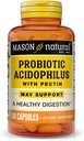Mason Natural Acidophilus med Pectin Capsules, Digestive Aid - 100 Ea