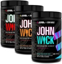 Jacked Factory X John Wick - Wick Mode Pre Workout Powder - Intenzivní energie, Battle-Ready Focus, nezastavitelný závazek a Sheer Will - 120 Služeb (3-Pack)
