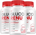 Gluco Renu Capsules - Integratore Avanzato GlucoRenu, Formula Naturale per Mantenere Livelli Sani, Formula di Forza Massima, Gluco Rinuvo Capsule Recensioni (3 Pack - 180 Capsule)
