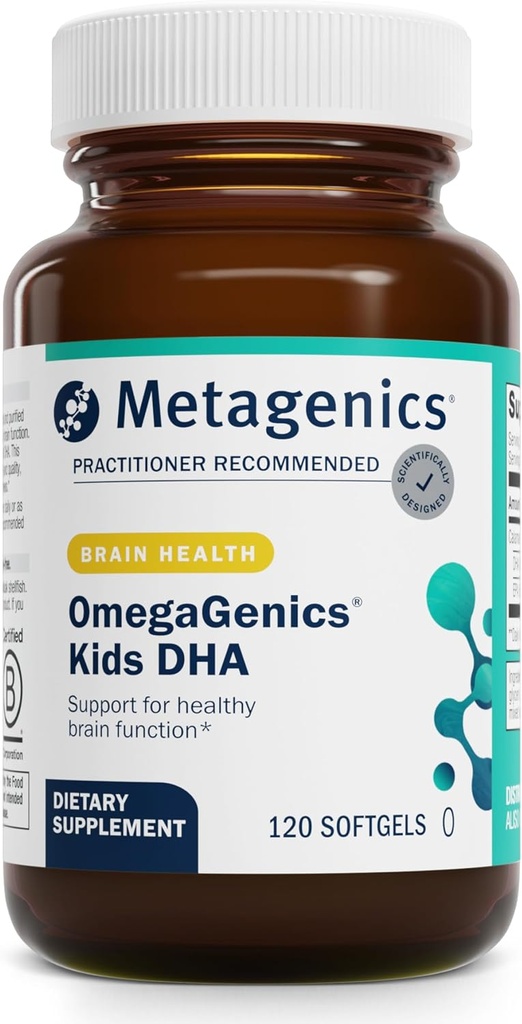 Metagenics MetaKids DHA - Nois DHA i EPA suplementari - per a la salut intel·lectual i suport * - Imunne Implementació * - des de Petroli Calamari - Petroli Natural Flavor - 120 Softgels