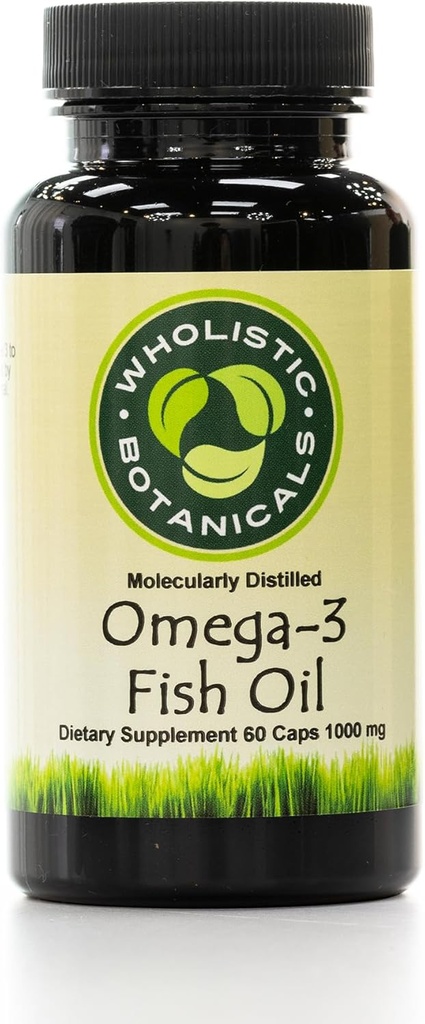 Omega-3 Fischöl Kapsel — Glutenfreies Gehirn Ergänzung, gemeinsame Unterstützung — Haarausfall Ergänzung — 60 ct