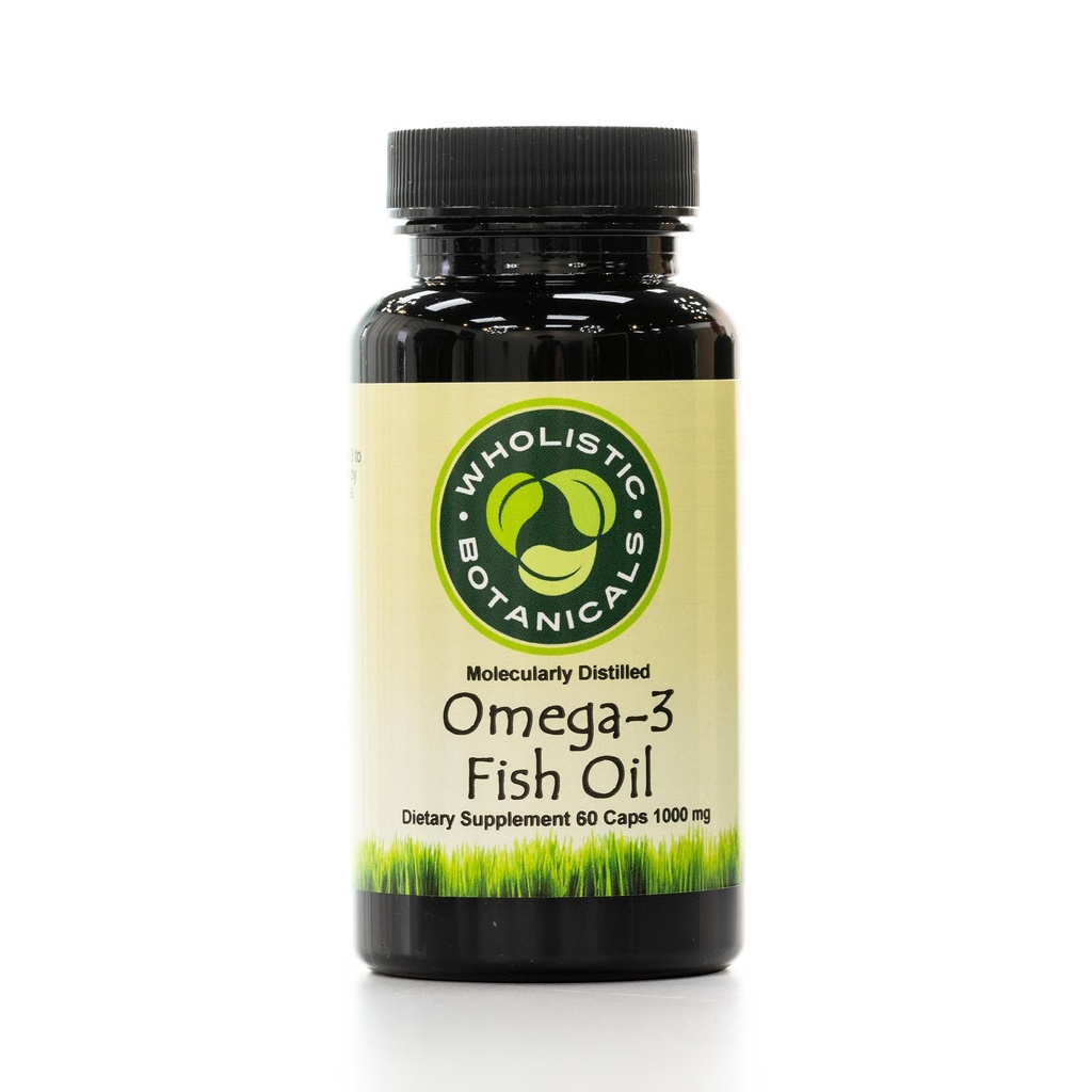 Omega-3 Fish Oil Capsule — Gluten-Free Brain Supplement, Joint Support — Hair Loss Supplement — 60 ct