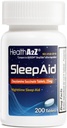 HealthA2Z® Sleep Aid | Doxylamine Succinate 25mg | (200 Counts (Pack of 1))