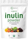 Micro Ingredients Organic Inulin FOS Fiber Powder, 2,2 lb Mex124; Quick Water- Opløselig Prebiotic for Intestinal & Colon Health Mex124; Natural Fiber for Smoothies & Drinks Mex124; Vegansk Friendly