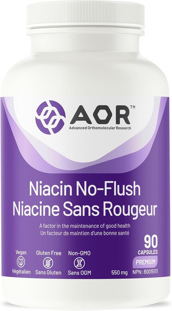 AOR No Flush Niacin, 90 КТ