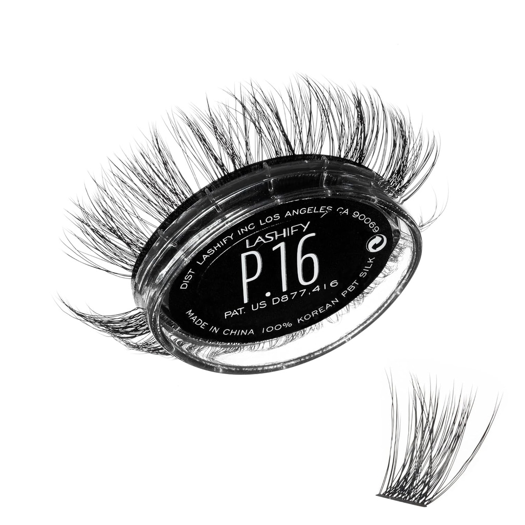Lashify Plushy 16mm Gossamer Lashes i svart, Easy DIY False Lashes för en Voluminous Ännu Still Natural Look