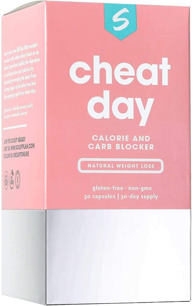 Cheat Day Calorie & Carb Blocker, 30 Počet (1-Month Supply)