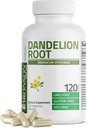 Bronson Dandelion Root 高潜力补充剂,支持总体良好健康和福利,传统尿道草 -- -- 非GMO,120个植物卡普尔