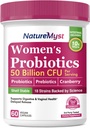 Women’s Probiotics, 50 Billion CFU, 18 Strains for Women, Plus Prebiotic & Cranberry, Support Digestive, Vaginal & Urinary Health, Shelf Stable, 60 Delayed Release Vegan Caps