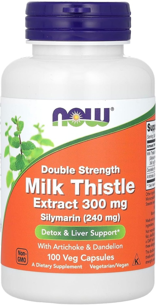 ACUM Alimente - Silymarin Milk Thistle cu Anghinare şi Dandelion Dublu Putere 300 mg. - 100 Capsule vegetale (s)