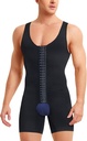 Men Shapewear Tummy Control Bodysuit Waist Trainer Tam Body Shaper Fajas Kompüter səhifələr Shorts Slim Belly