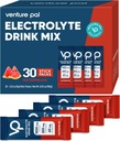 Venture Pal Yüksək sodyum Sugar Free Electrolytes Toz Packet - Vitamin, sodyum və Pium ilə Hydration Packets | Zero Calories | Vegan, Keto & Paleo Friendly Electrolyte İçki Mix - 30 Sticks