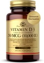 Solgar Vitamin D3 Cholecalferol 250 MCG 10000 IU Softgeels Membantu mempertahankan Healthy Bones Teeth Ammune System Mendukung Gluten Non-GMO, Dairy Free Servings, 180 Count