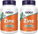 Now Foods, (2 Pack) Zinc, 50 mg, 250 Conde