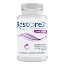 RestoreZ Stay Asleep (60 Capsules) Natural Sleep Supplement - Maintain Long Restful Sleep Throughout the Night - Non-Habit Forming Sleep Aid