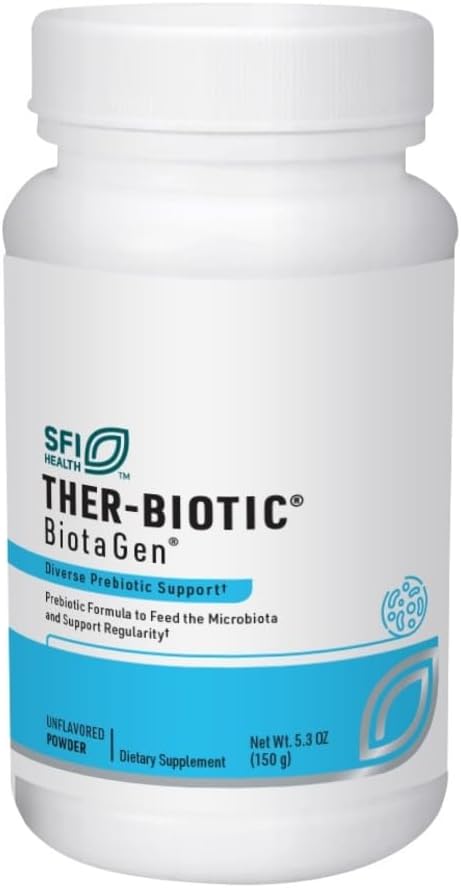 Klaire Labs SFI Health Biotagen - Prebiyotik Inulin, Beta-Glucan & Arabinogalactan Gut Microbiota (120 Kapsül)