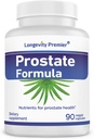 Longevity Prostate Formula con Standardized Saw Palmetto Extracto, Extra Srength para a saúde do próstata e a perda de cabelo