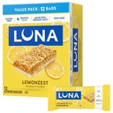 LUNA Bar - LemonZest Flavor - Gluten Free Snack Bars - Non- GMO - Protein Bars - Vyrobeno s organickými Oves - Hodnota balení (12 Pack)