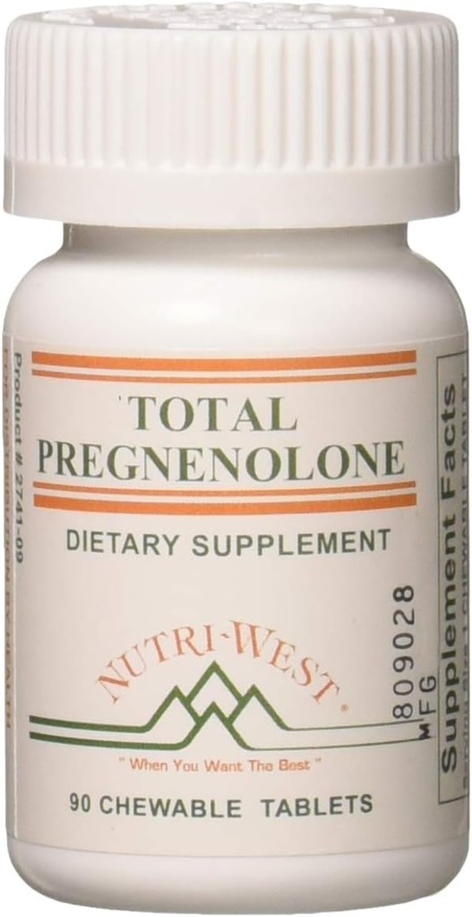 Nutri West Total Pregnenolone - 90 Comprimidos Mastigáveis