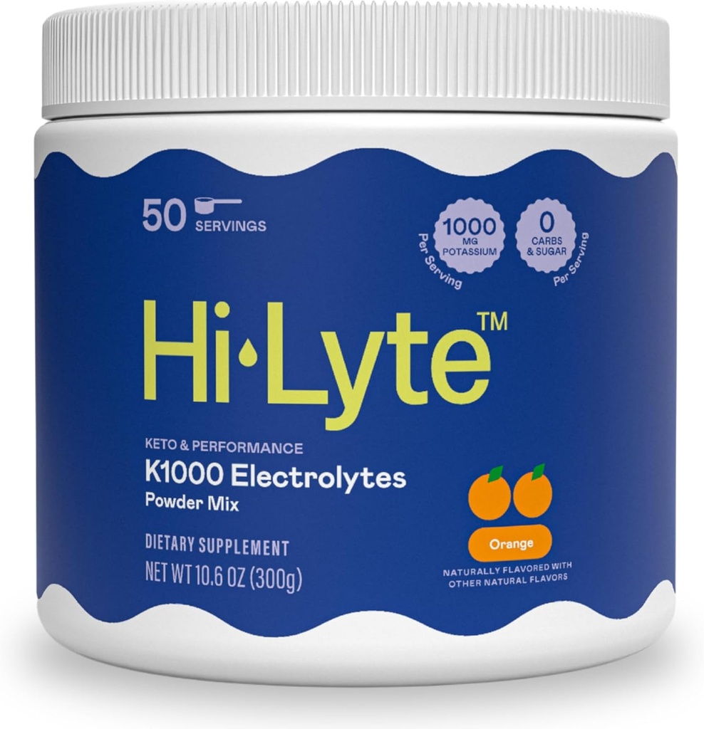 Hi-Lyte K1000 Electrolytes Порошок помаранчевий Keto & Продуктивність, 50 сервірування