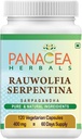 Panacea Herbals Rauwolfia Serpentina Capsules (120 Culots de Vég. 400mg) Sarpagandha Vati, Supplément de Snakeroot indien