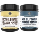 Left Coast Performance Keto Vanilla MCT Collagen Powder and Keto Unflavored MCT Collagen Powder