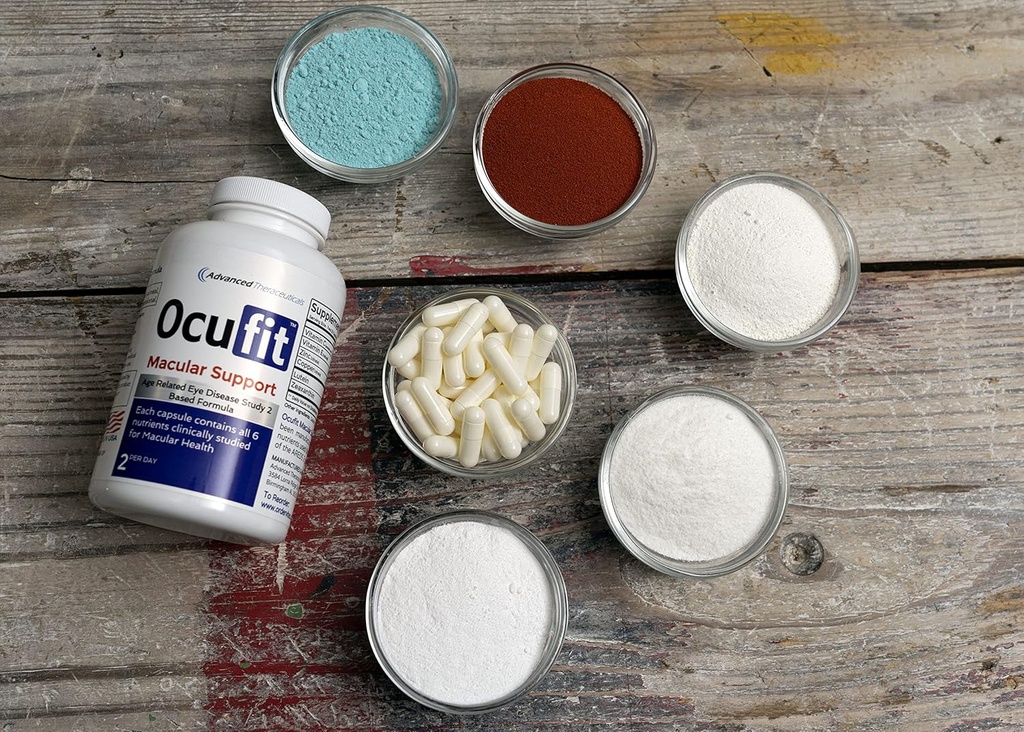 Očné vitamíny a minerály doplnok (AREDS 2 založené vzorec) 220CT - nižší zinok vzorec