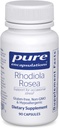 Pure Enkapslinger Rhodiola Rosea - for anledningsstress, utholdenhet og tretthet Relief * - med Adaptogens - Glutenfri & Vegan - 90 kapsler