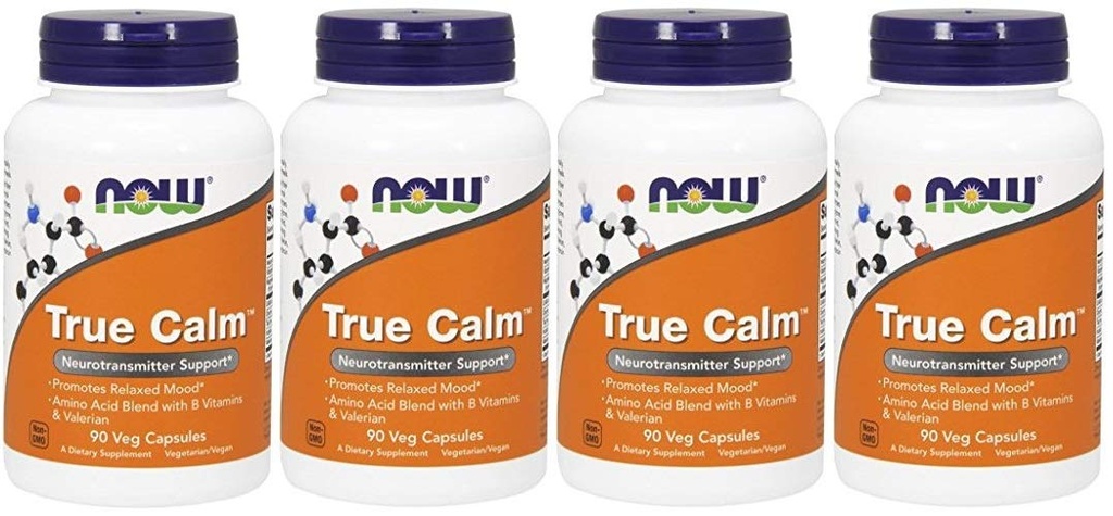 Jetzt Lebensmittel True Calm - 90 Veg Caps (4 Pack)