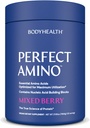 Cos perfecte Amalth Amino Powder - BCAA i EA Powder per Pre i Post Workout - Energia àcida Bebe per homes i dones per donar suport a Lean Muscle i Recovery - Burn Berry - 120 Servings