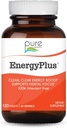 Energy Plus by Pure Essence - Caffeine Free, All Natural Herbal Energy and Focus Supplement - Smooth, No Jitters No Crash - 120 Tablet