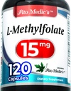 המעבדה של FITO MEDIC | methylfolate | 120 קפסולות | תוספי חומצה פולית | Methyl folate | methylfolate תוסף | Ultra High Absorption.
