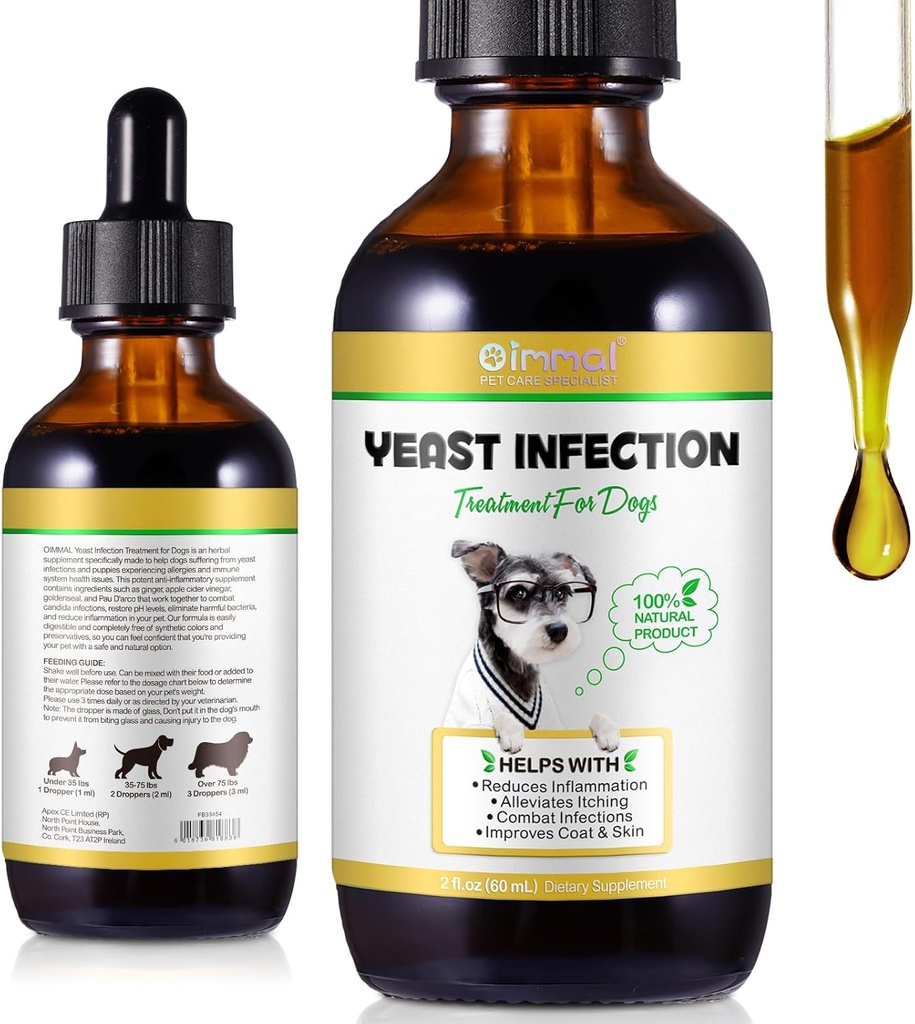 Perawatan Infeksi Natural Yeast untuk Dogs - Mendukung Bantuan Itch Sehat & Inflammation