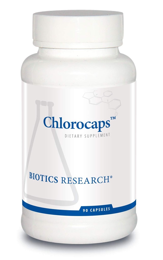 BIOTICS RESEARCH Chlorocaps Chlorophyllins, Vitamins, SOD & Catalase, Good Source of Magnesium 90 Caps