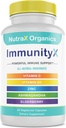 Alt-i-One Organic Immune Support Supplement 60 Vegan Capsules - Elderberry 500mg, Ashwagandha 500mg, 400mg Vitamin C og sink - vitamin D3 - Immune Boosters for voksne