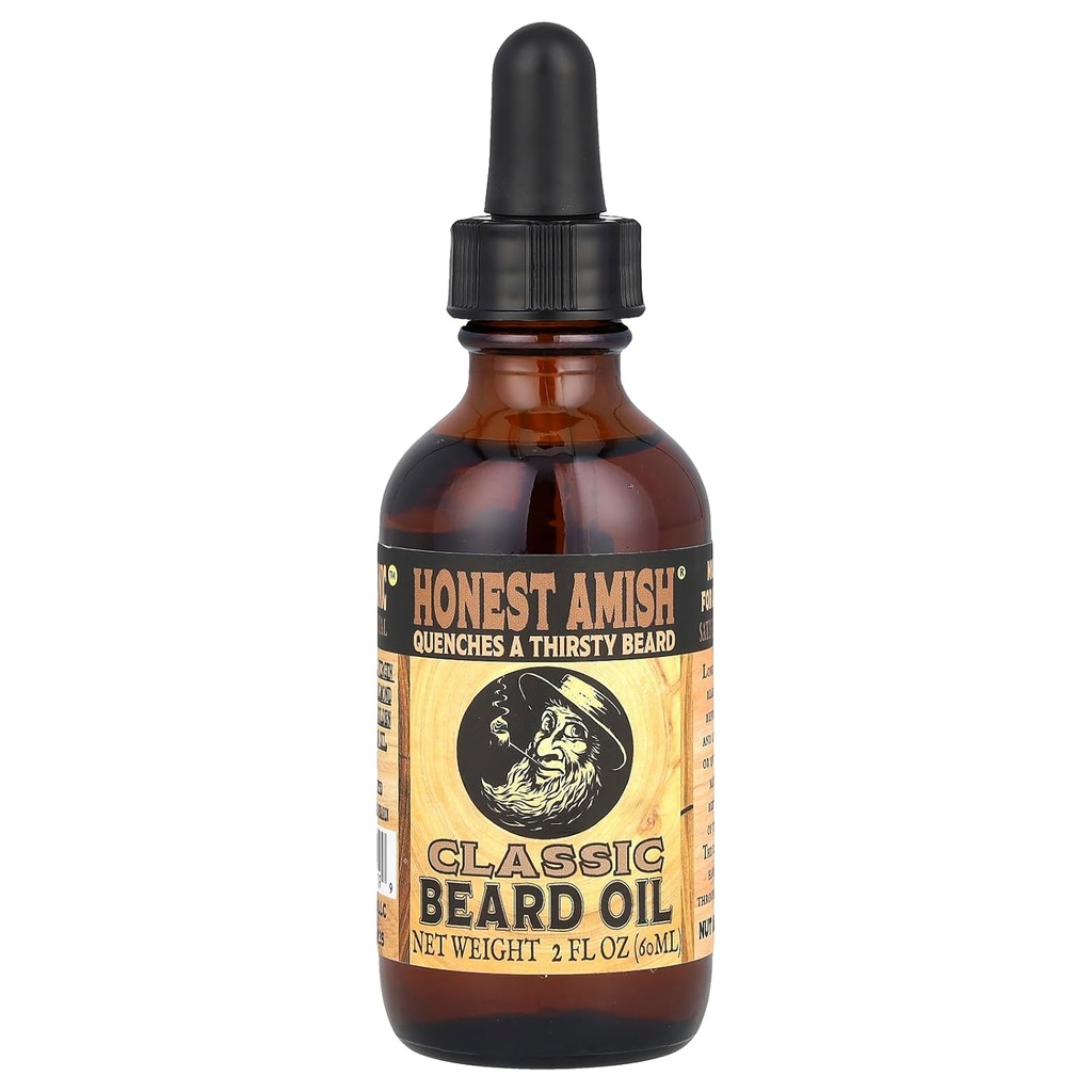 Amish zintzoa - Beard Oil klasikoa - 2 Ounce